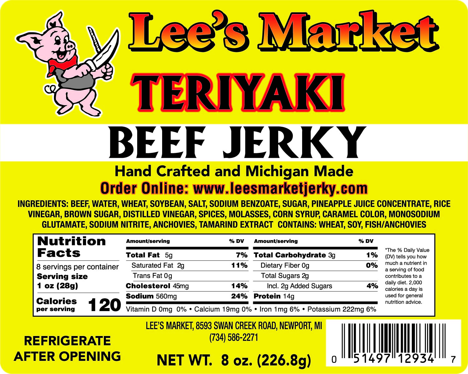 Teriyaki Beef Jerky - Fresh Off The Grid